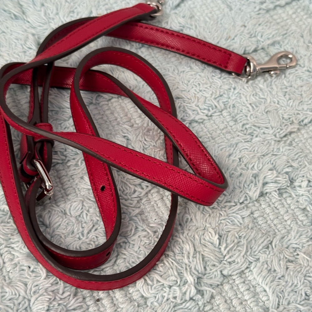 Coach Red Leather Satchel - Picture 7 of 10